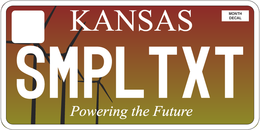 kansas 2023 plates red and yellow